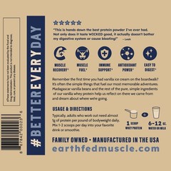 Earth Fed Muscle Vanilla Whey Back | 2lb Irish Grass Fed 25g Protein Isolate