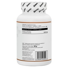 L-Carnitine 1000mg Tablets – Fat Burner, Anticatabolic & Antioxidant – Sowelo