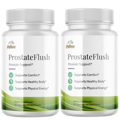 Prostate Flush- Prostate Support- 2 Bottles- 120 Capsules