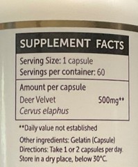 Mountain Red Deer Velvet