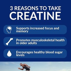 Creatine Monohydrate Powder Unflavored 5g 60 Servings Pre Workout