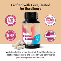 Curve Weight Gainer for – Natural Butt Enhancer with Aguaje, Pueraria Mirific…