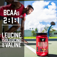 BSN Amino X Muscle Recovery & Endurance Powder, BCAAs, 10 Grams of Amino Acids,
