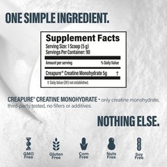 BUBS Boost Creatine Monohydrate – 90 Servings | 5g Creapure Creatine Powder |…