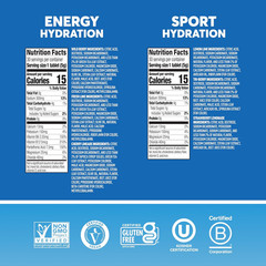 Nuun Energy Electrolyte Tablets Caffeine Mixed Flavors, 60 Servings