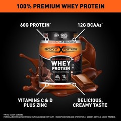 Body Fortress Super Advanced Premium Whey Protein Powder,60g Protein,1.78 lbs
