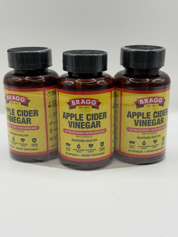 Bragg Apple Cider Vinegar – Immune & Weight Management Support Pack Of 3 C