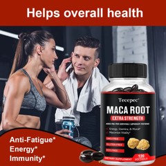 Maca Root Extra Strength 4000mg Per Serving (Lepidium Meyenii), Energy, Stamina