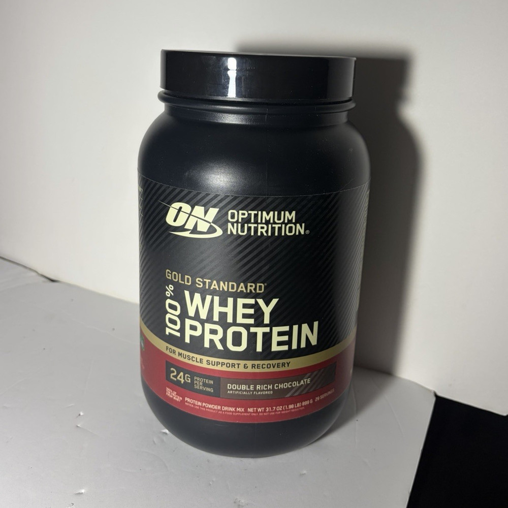 Optimum Nutrition Gold Standard 100% Whey Powder Double Rich Chocolate 31.7oz
