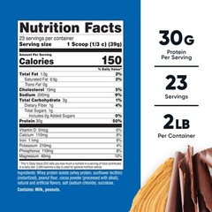 Nutricost Whey Protein Isolate (Chocolate Peanut Butter, 2 Pound) Protein Powder