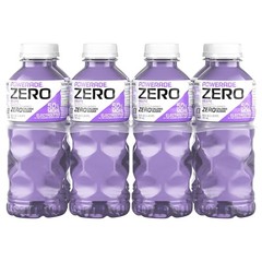 POWERADE Electrolyte Enhanced Zero Sugar Grape Sports Drink, 20 Ounce (Pack of 8