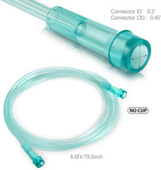 2 Pack Oxygen Mask for Face Adult with 6.6′ Tube & Adjustable Elastic Strap – Si