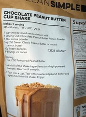 Clean Simple Eats Whey Protein Powder, Chocolate Peanut Butter 30 Servings