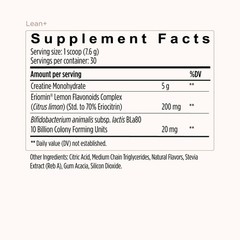 JS Health Lean+ Powder Formula enhanced for metabolic, gut support