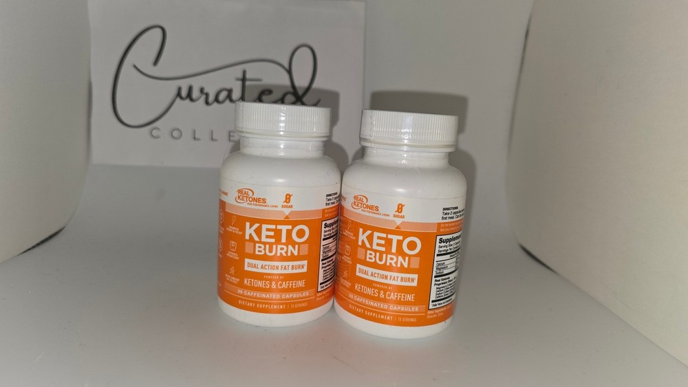 2 Pack Real Ketones Keto Burn Fat Burn Ketones Caffeine 30 Ct Ea Exp 04/27