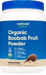Nutricost Organic Baobab Fruit Powder (1 LB, Unflavored) – Vegan, GMO-Free