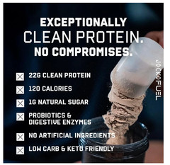 Jocko Fuel Whey Protein Powder Vanilla 22g Protein 18 Servings