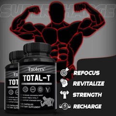 TOTAL-T 30 To120 Capsules – Testosteron Booster for Healthy Muscle