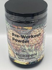Santa Cruz Paleo Pre-Workout Powder PINEAPPLE 13.4 oz (30 srvs) **NEW SEALED**