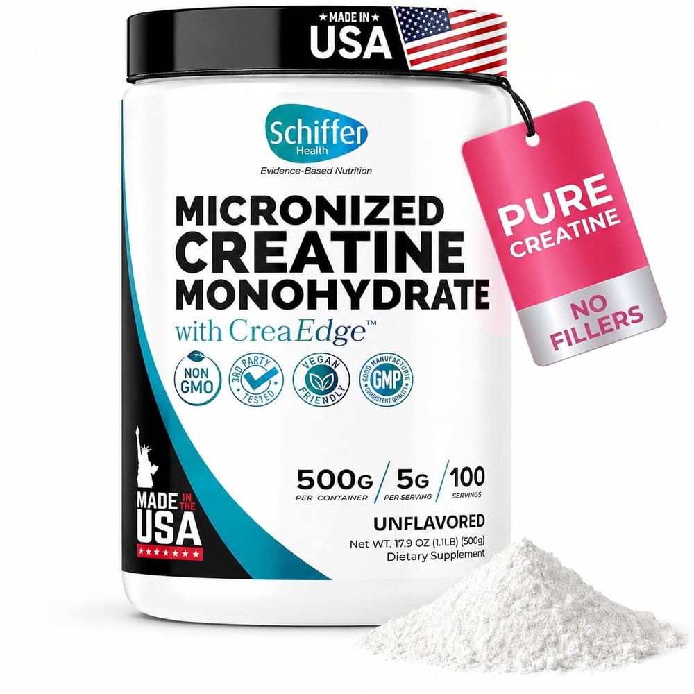 Creatine Monohydrate Powder 500g – Supports Muscle Growth, Strength & Cogniti…