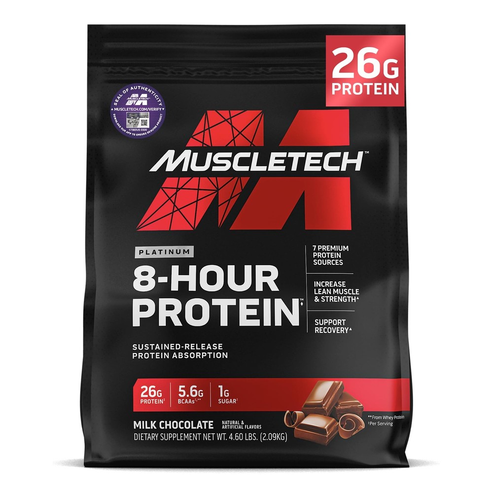 Muscletech Platinum 8-Hour Protein Powder – 7 Premium Protein Sources Whey