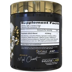 GOLD Pre Workout Supplement 35 Servings Energy Focus Pumps Citrulline Agmatine