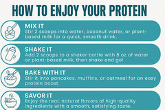 Organic Pea Protein Powder-Vegan, Vanilla, 20g Protein-5 Simple Ingredients-1 lb