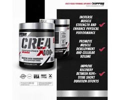 Kiffer Labs CreaX Creatine Monohydrate Powder, 400 g (80 Serving), Pure Creat…