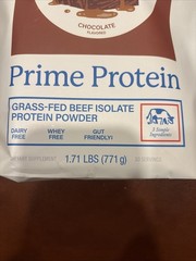 Equip Prime Protein Chocolate 1.71 Lbs Grass feed beef isolate 3/28