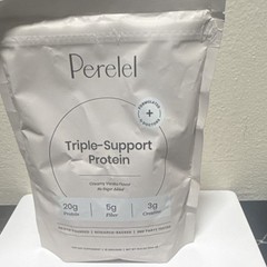 Perelel Triple-Support Protein Powder Creamy Vanilla No Sugar Added 19.8 oz