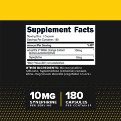 PrimaForce Syneburn Supplement, 180 Capsules – Synephrine from ADVANTRA Z