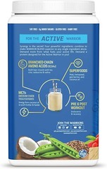 Sunwarrior Warrior Blend Plant-Based Raw Vegan Protein Powder, Mocha, 1.65 lbs
