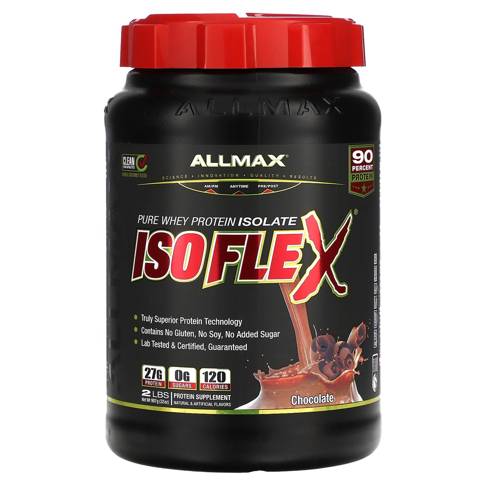Isoflex, 100% Ultra-Pure Whey Protein Isolate, Chocolate, 32 oz (907 g)
