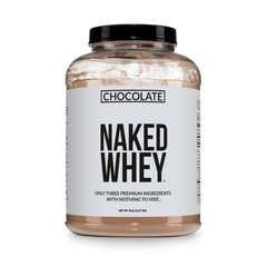 NAKED Whey Protein Supplement Powder, Chocolate, NSF 5 Pound (Pack of 1)