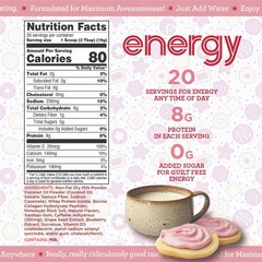 Perk Energy Original Sugar Cookie Flavored Drink Powder (20 Servings)