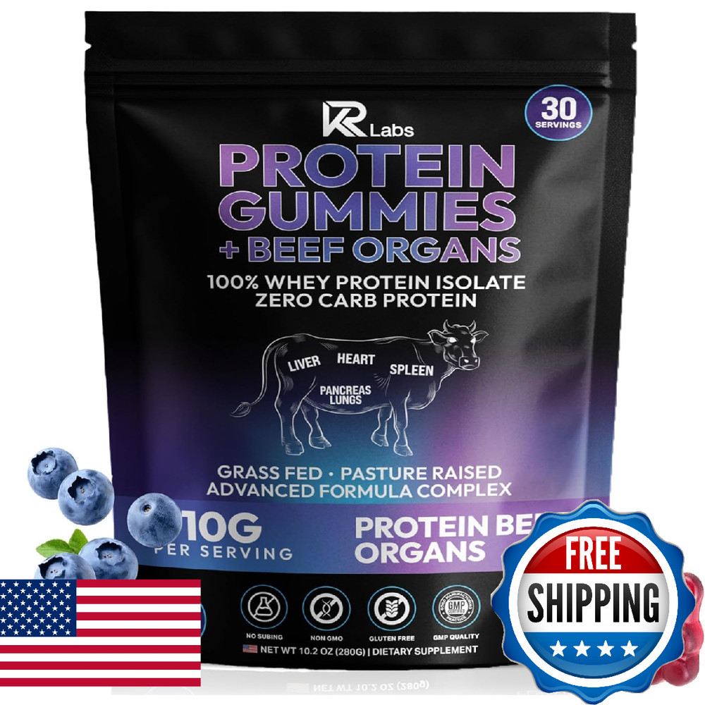 Kr Labs Zero Carb 100 Pure Whey Isolate Grass Fed Beef Total Per Bag For Men