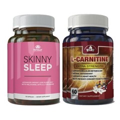 Skinny Sleep Support Weight Management & L-Carnitine Heart Health Supplements