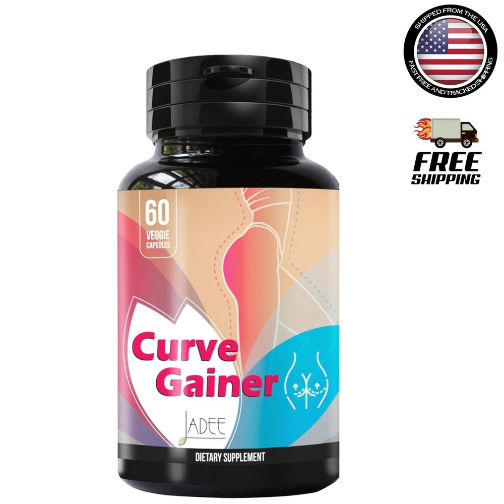 Natural Curve Gainer – Booty Enhancement Pills for Healthy Weight Gain, 60 Count