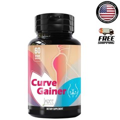 Natural Curve Gainer – Booty Enhancement Pills for Healthy Weight Gain, 60 Count