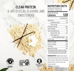 Ascent 100% Whey, Native Whey Protein Blend, Vanilla Bean (4.25 Pounds)