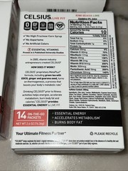 CELSIUS On-the-Go Energy Powder Packets Kiwi Guava Lime 14 CT – 4 Pack Bundle