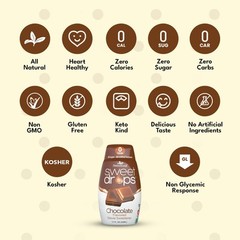 SweetLeaf Sweet Drops Chocolate Stevia Liquid Sweetener 1.7 Ounce (Pack of 6)