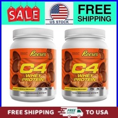 2 pack,C4 Whey Protein Powder, Reese’s Peanut Butter Cup Flavor, 25g of Protein