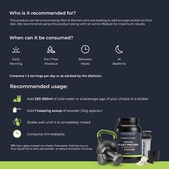 Plant Protein Powder + Superfoods 24g Protein -1kg Rich Chocolate, 29 Servings