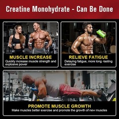 Pure Creatine Monohydrate Powder Micronized Unflavored 50 Servings 250 Grams