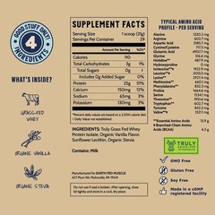 Earth Fed Muscle Vanilla Whey Back | 2lb Irish Grass Fed 25g Protein Isolate