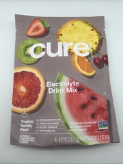 cure Electrolyte Drink Mix | Tropical Variety | 8 Pack 2.2oz
