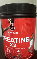 Six Star Creatine X3 Enhances Muscles & Strength, Fruit Punch – 2.18 lbs.