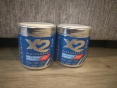 X2 Performance FRUIT PUNCH Clean Pre Workout Intra Powder Men Women Lot Of 2