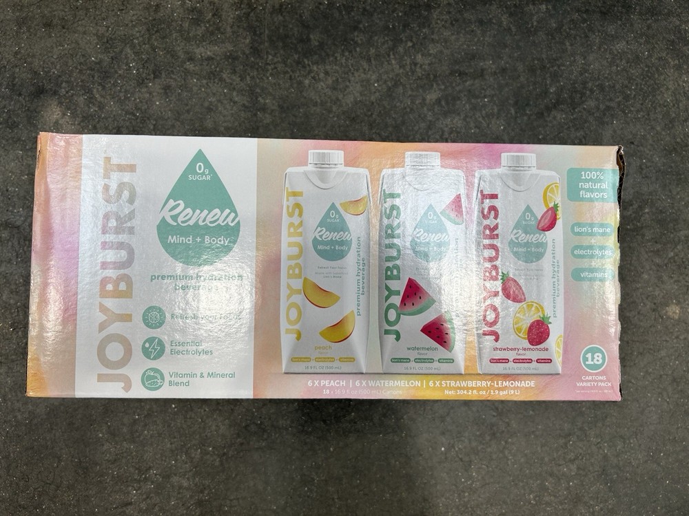 Joyburst Renew Hydration Variety Pack Sugar-Free 18 x 16.9 fl oz